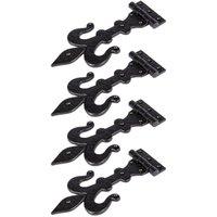 Hammer and Tongs Fleur De Lis T-Hinge - W235mm - Black - Pack of 4 | Size: 10000mm x 520mm