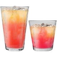 Duralex Prisme Drinking Glasses - 220ml Tumblers, 330ml - Clear - Set of 12