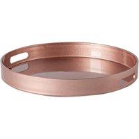 Argon Tableware Round Serving Trays 33cm Pack of 3 in Rose Gold