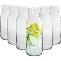 Argon Tableware Brocca Glass Carafes - 1.2 Litre - Pack of 6 in Clear