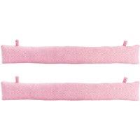 Nicola Spring Chevron Draught Excluders - 80cm - Pack of 2 in Pink