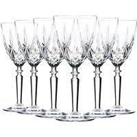 RCR Crystal Orchestra Cut Glass Wine Glasses Goblets Set 290ml Pack of 12 in Clear