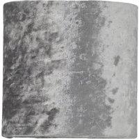 First Choice Lighting Grey Crushed Velvet 15.5cm Table Lamp Shade