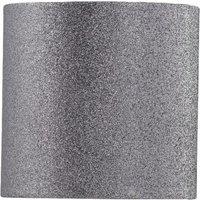 First Choice Lighting Silvery Grey Glitter 15cm Table Lamp Shade in Silver