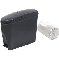 ProKleen Grey Pedal Operated Toilet Sanitary Bin 20L Capacity & 50 Bin Liners