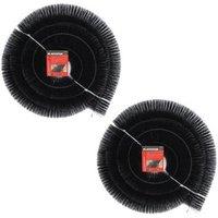 Blackspur Stainless Steel Gutter Brushes - 4M - Black - Pack of 2