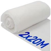 Harbour Housewares 30gsm Plant Fleece Frost Protection - 2M x 20M Coverage (2 Rolls) in White