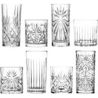 RCR Crystal 8 Piece Mixology Glassware Set in Clear