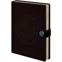 Harry Potter Hogwarts Crest A5 Notebook in Dark Brown