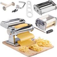 VonShef Manual Fresh Pasta Maker in Metallic Silver