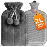 volila 2L Hot Water Bottle in Grey
