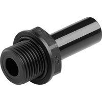 John Guest 12mm X 1/2" Stem Adaptor BSP - PM051214E (Pack of 10) in Black