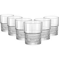 Bormioli Rocco Bartender Novecento Double Whisky Glasses - 370ml - Pack of 6 in Clear