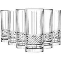 RCR Crystal Brillante Highball Glasses - 370ml - Pack of 6 in Clear