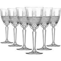 RCR Crystal Brillante Wine Glasses - 230ml - Pack of 6 in Clear