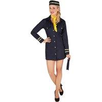 tectake Women's Stewardess Costume | Size: XL