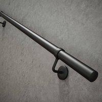 Forgeworks Matt Black Premium Modern Easy Install Indoor Stair Handrail Kit 3.6m