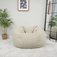 rucomfy Beanbags rucomfy Veneto Classic Bean Bag for Adults - Soft Lounge Chair in Cream
