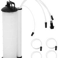 Kelvenix 7L Manual Vacuum Oil Fluid Extractor Pump Petrol Fuel Transfer in White