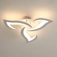 Pheashine Modern Acrylic Ceiling Light, 36W, 3000K Warm Light, Indoor Lighting in White