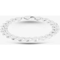 T.H.Baker Men's Sterling Silver 8.5 Inch Flat Square Curb Bracelet 8.23.7143 | Size: 8.5 inches