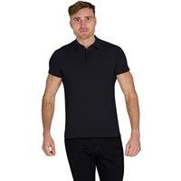 Raging Bull Men's Short Sleeve Knitted Polo in Black | Size: XL