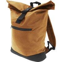 Bagbase Men's Roll-Top Backpack Rucksack Bag (12 Litres) Pack of 2 in Light Brown