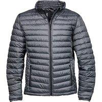 TEE JAYS Men's Zepelin Padded Jacket in Grey | Size: 3XL