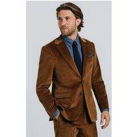 Dobell Men's Mid Brown Corduroy 2 Piece Suit | Size: 42R