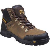 Caterpillar Men's 'Framework' Leather Safety Footwear in Brown | Size: 9