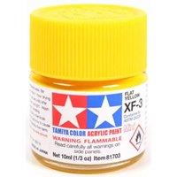Tamiya Mini XF 3 Flat Yellow Acrylic Paint 10ml