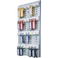 Durable Key Organisation Board 24 - Holds 24 Key - Includes 6 Key Clips in Grey