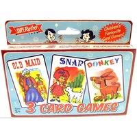 Kandy Toys Retro Set Of 3 Card Games Playing Cards ~ Old Maid Snap Donkey