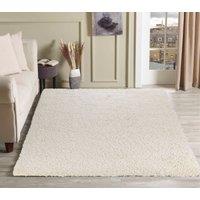 Desire Rugs Modern Elegant Soft Shaggy Rug for Living Rooms - Stylish Area Rugs in Ivory | Size: 120 cm x 170 cm