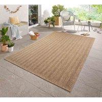 Desire Rugs Modern Herringbone Design Outdoor-Indoor Rugs Jute in Brown | Size: 120 cm x 170 cm
