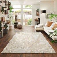 Desire Rugs Picasso Modern Abstract Area Rug - Waterflow-Inspired Design for Trendy Home Dcor in Beige | Size: 120 cm x 170 cm