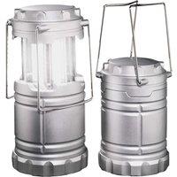 mysmartbuy 2 x Super Bright 30 LED Pop Up Camping Lanterns - Compact Lightweight Foldable Outdoor Lights - Open Measure H15.5 x 7cm Diameter