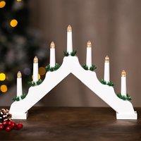 Marco Paul Christmas Candle Bridge Traditional LED Flameless Candles in White