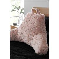 Catherine Lansfield 'Cosy Diamond' Cushion in Pink | Size: 43 cm x 43 cm