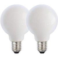 Harper Living 8 Watts G95 E27 LED Bulb Opal Globe Warm White Dimmable, Pack of 2