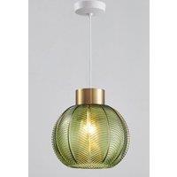 Harper Living Glass Easy Fit Pendant Shade 21cm Diameter in Green