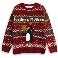 Wallace & Gromit Christmas Jumper | Unisex Red | Official Merch | Size: XL