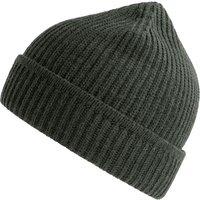 Atlantis Men's Maple Ribbed Beanie in Dark Grey