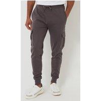 Threadbare Men's Cargo Style Joggers in Dark Grey | Size: XL