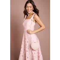 Coast Women's Aurelia Pearl Love Heart Shape Clutch Bag in Blush