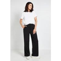 Wallis Women's Ponte Side Stripe Trouser in Black | Size: 12