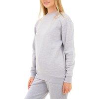 Smart Living Women's Soft & Casual Pullover Cozy Crew Neck Sweatshirt in Grey | Size: Medium