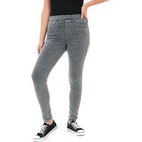Smart Living Women's Skinny Fit Denim Jeggings with Pockets - Classic Casual Trousers in Dark Grey | Size: 14