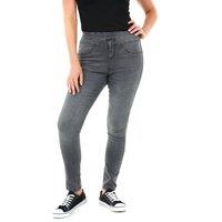 Smart Living Women's Skinny Fit Denim Jeans Jeggings Pull On Casual with Pockets in Grey | Size: 12