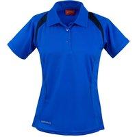 Spiro Women's Team Spirit Polo Shirt in Mid Blue | Size: 12